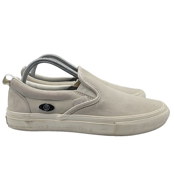 Vans x Public Skate Slip On Mens 8 White Skateboarding Shoes Out The Public Eye main image 10